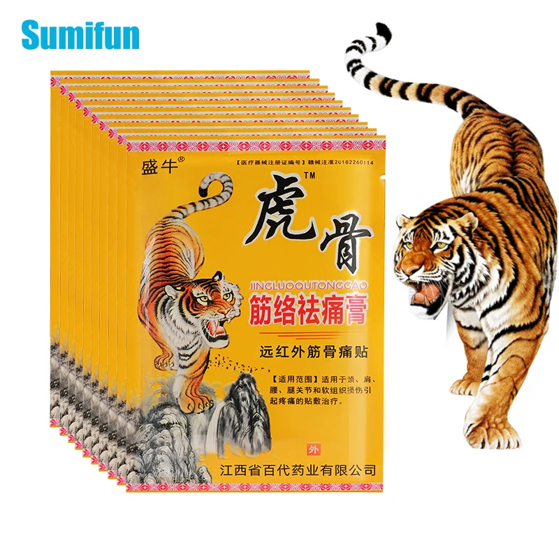 

40/80pcs Tiger Blam Arthritis Plaster For Neck Back Cervical Knee Joints Muscle Pain Relief Chinese Herbal Analgesic Patches