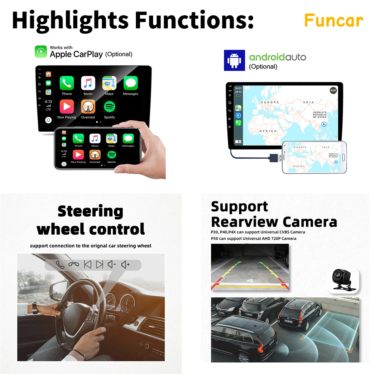 Carplay Автомобильный мультимедийный плеер для Jeep Compass Patriot 2009-2016 автомобильное