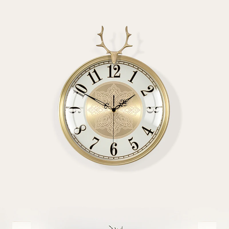 

Metal Luxury Digital Wall Clock Modern Design Mechanism Minimalist Golden Unusual Art Wall Clock Horloge Room Decor Living Room