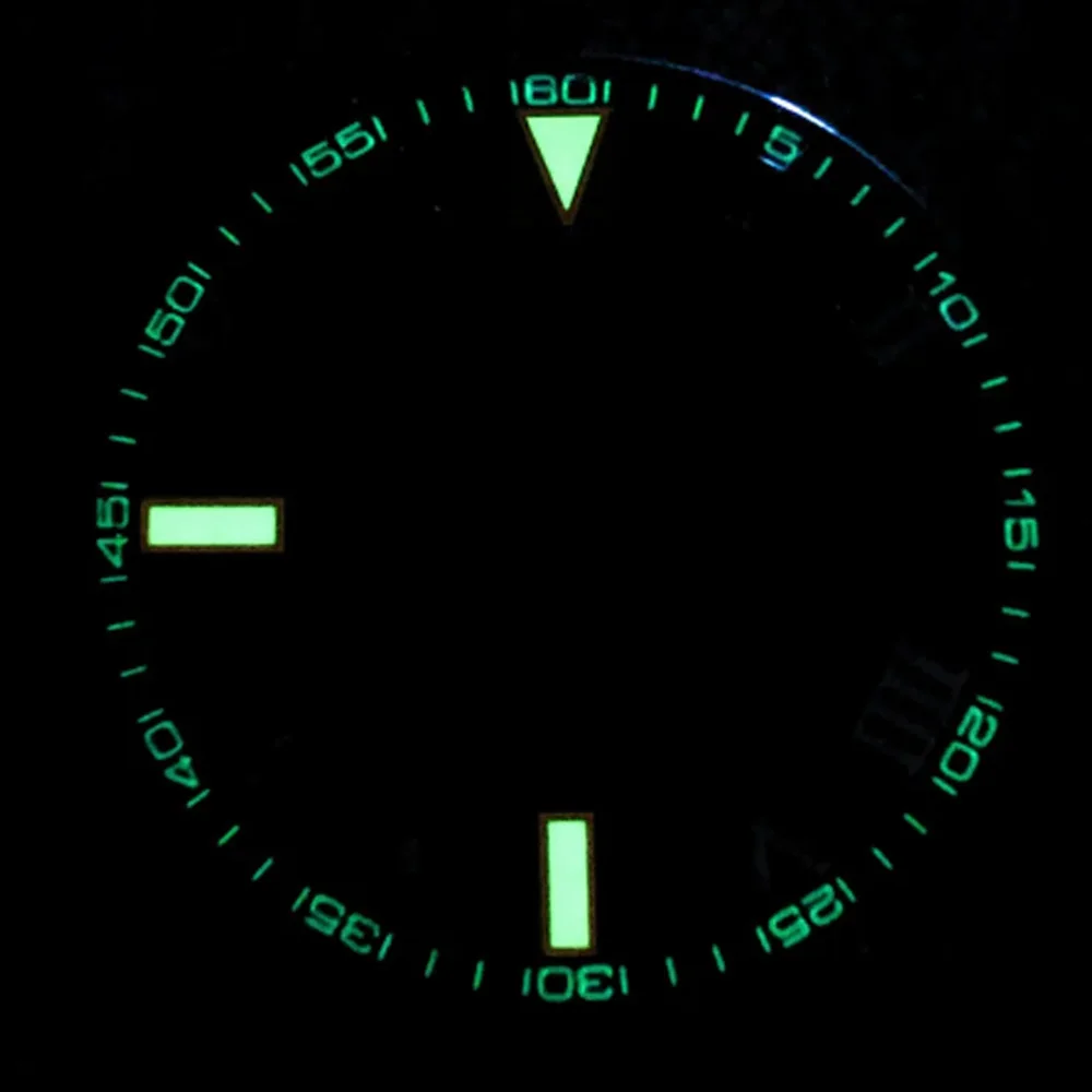 29 мм зеленый светящийся римский шкала циферблат подходит для часов NH35 NH36