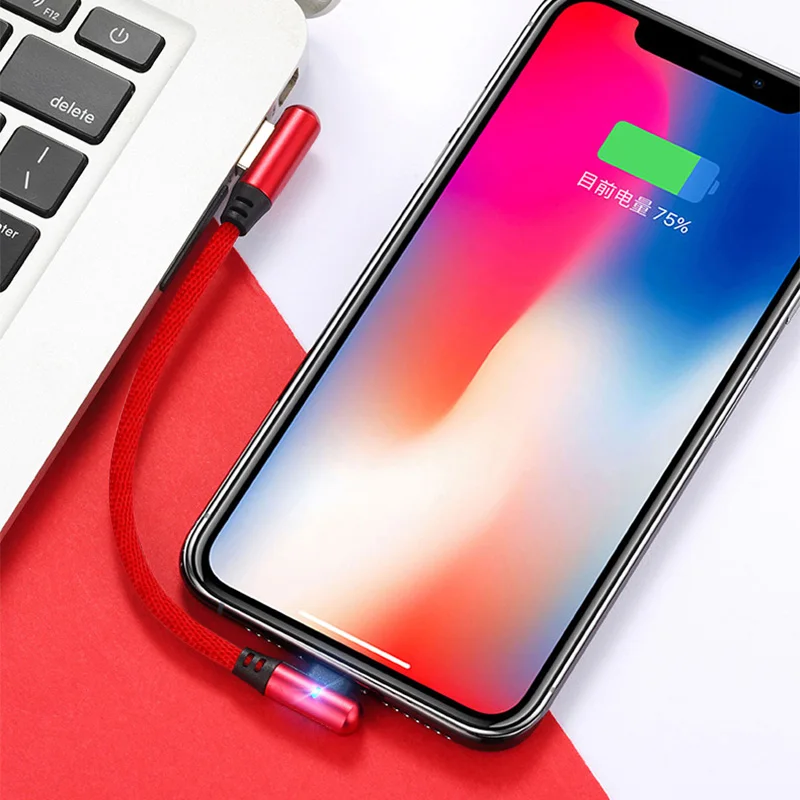 fonken micro usb cable short usb type c cable 0 25m phone charger cord for samsung xiaomi 90 degree charge cable phone accessory free global shipping