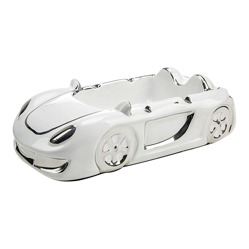 

Cabriolet Sports Car Model Pottery Cigar Ashtray For Smoker Outdoor Indoor Decoration,Hand-Painted Minimalist European