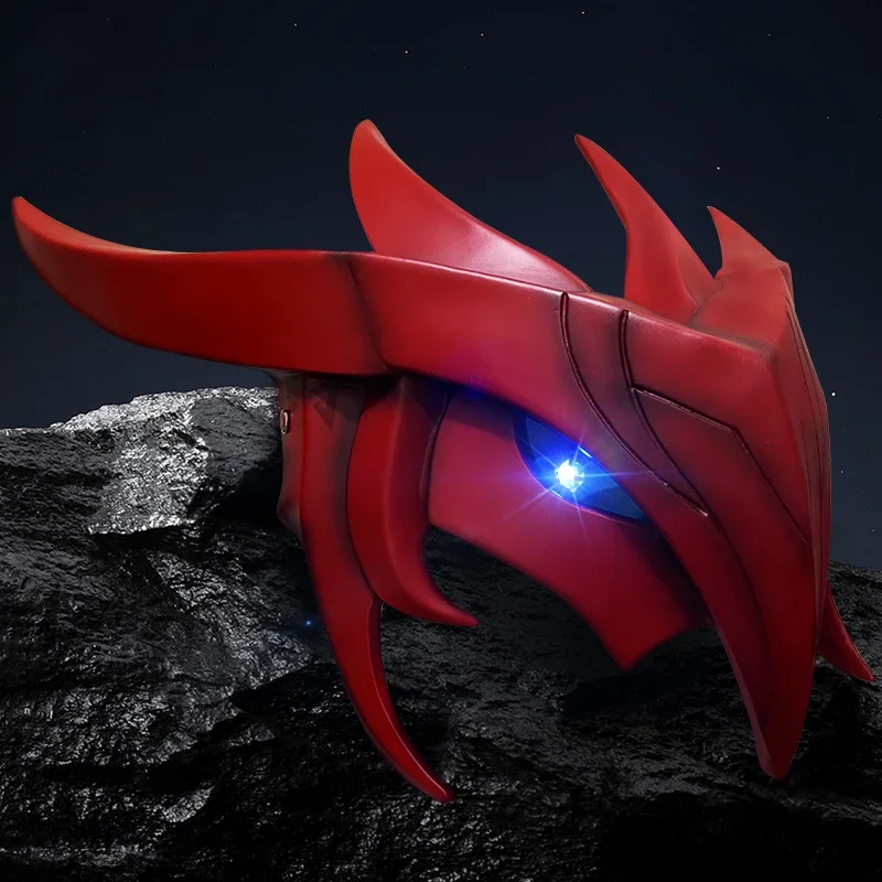 Новинка парик для косплея LOL The ungotten Yone маска на выбор красный белый цвет