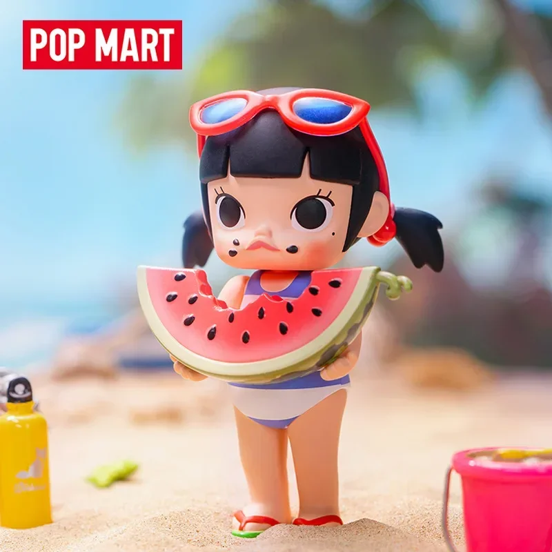 Фото Pop Mart Molly My Childhood Series Аниме Фигурка Угадай Сумка Орнамент Фигурки Домашний Декор Настольные Куклы Модель Подарок №2