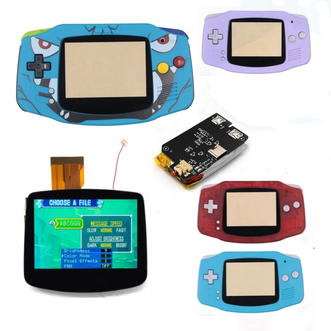 Ламинированный ЖК-экран V5 3 0 дюйма для Game Boy ADVANCE с корпусом