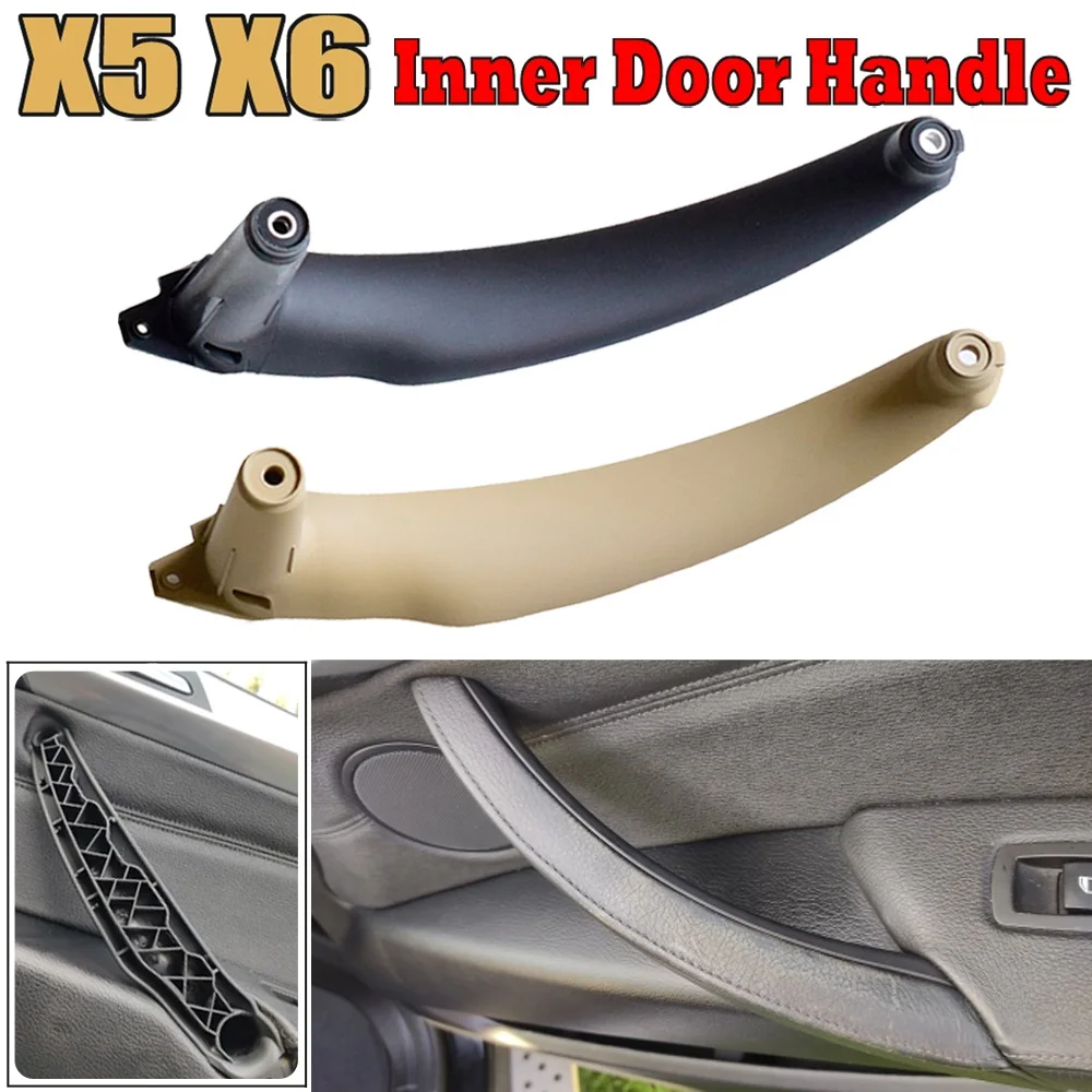 

Car Right Left Inner Door Armrest Panel Handle Pull Trim Holder Auto Interior Accessories For BMW E70 X5 E71 E72 X6 SAV