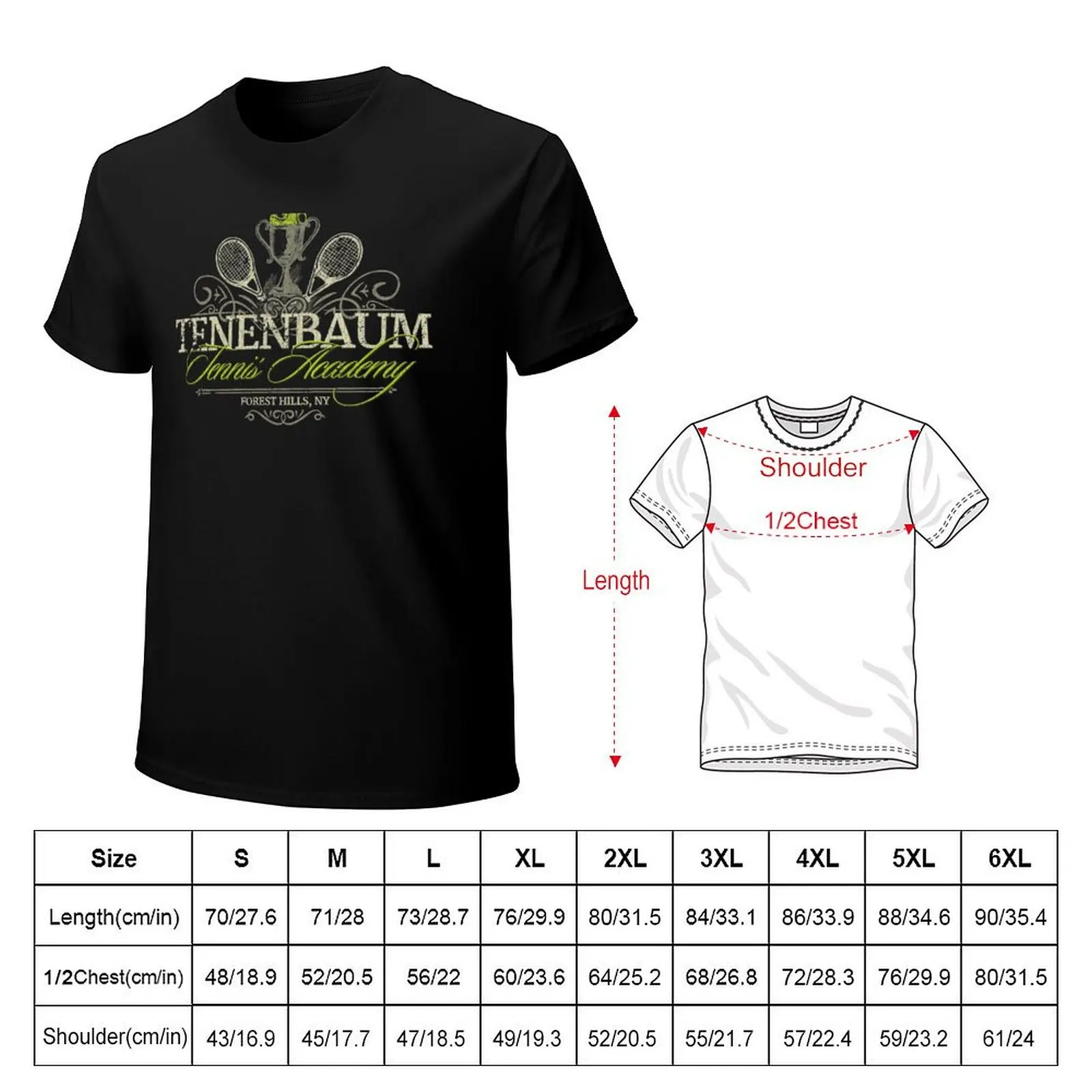 Фото Футболка Tenenbaum Tennis Academy, базовая однотонная модель с коротким рукавом и круглым вырезом. №2
