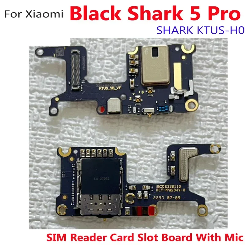Слот для SIM-карты маленькая плата Xiaomi Black Shark 5 Pro разъем зарядки микрофона