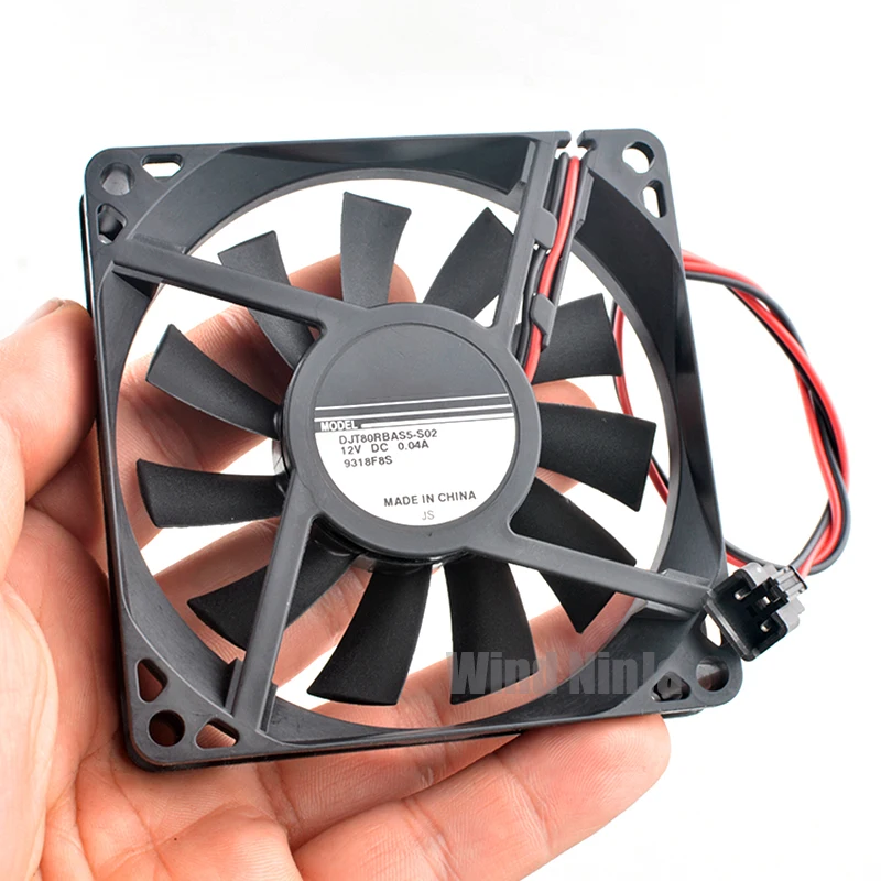 Фото DJT80RBAS5-S02 8 см X 80 мм X 15 мм DC12V 0,04A Тихий охлаждающий вентилятор для холодильника Эффективное рассеивание тепла №3