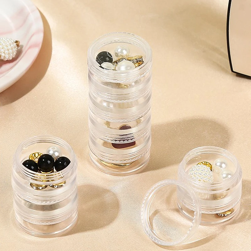 

5th Floor Nail Jewelry Storage Box Multilayer Organizer Storage Rack Bracelet Earrings Storage Plastic Storage Box Display Rack