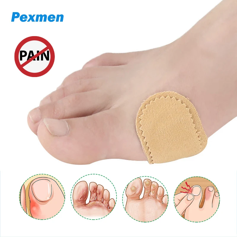 

Pexmen 6Pcs/Sheet Bunion Cushion Pads Strong Adhesive Foot Protectors for Callous Corn Blister of Toes or Heel Feet Stickers