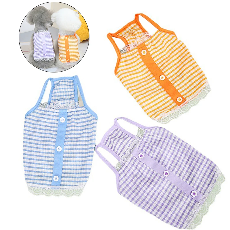 

Lace Petals Dog Tshirt Cat Clothes Blue Purple Orange Pullover Shirt Tshirt Summer Suspenders Hoodie Dress Costume Pet Clothing