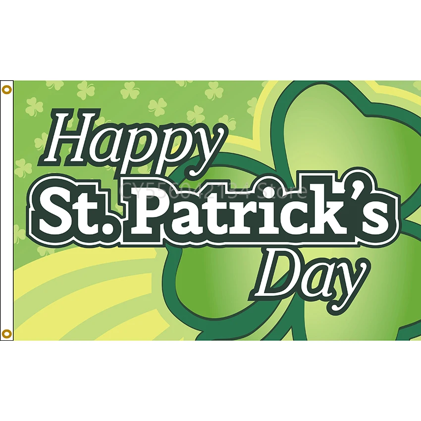 

Happy St. Patrick’s Day Flag Home Decoration Outdoor Decor Polyester Banners and Flags 90x150cm 120x180cm