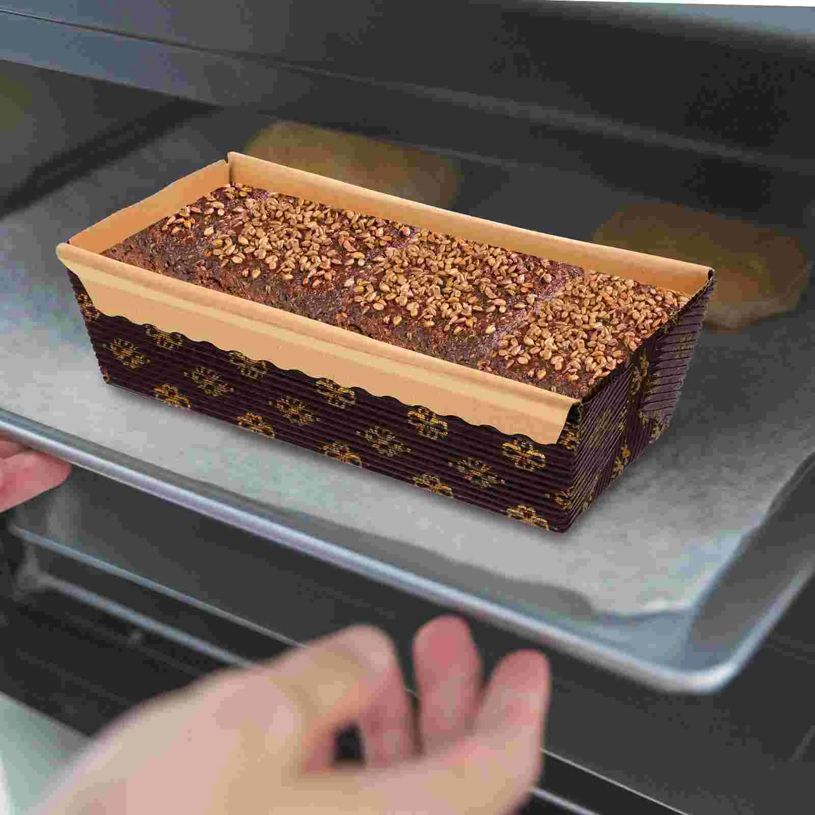 25 шт. бумажный лоток для вечеринок вкладыши кексов мини-буханцы прямоугольные