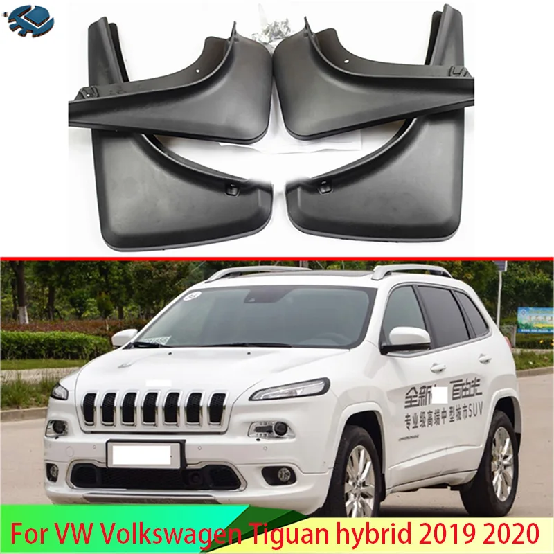 

For VW Volkswagen Tiguan hybrid 2019 2020 Mud Flaps Splash Guards Fender Mudguard Kit Mud Flap Splash Guards Mudguard 4PCS