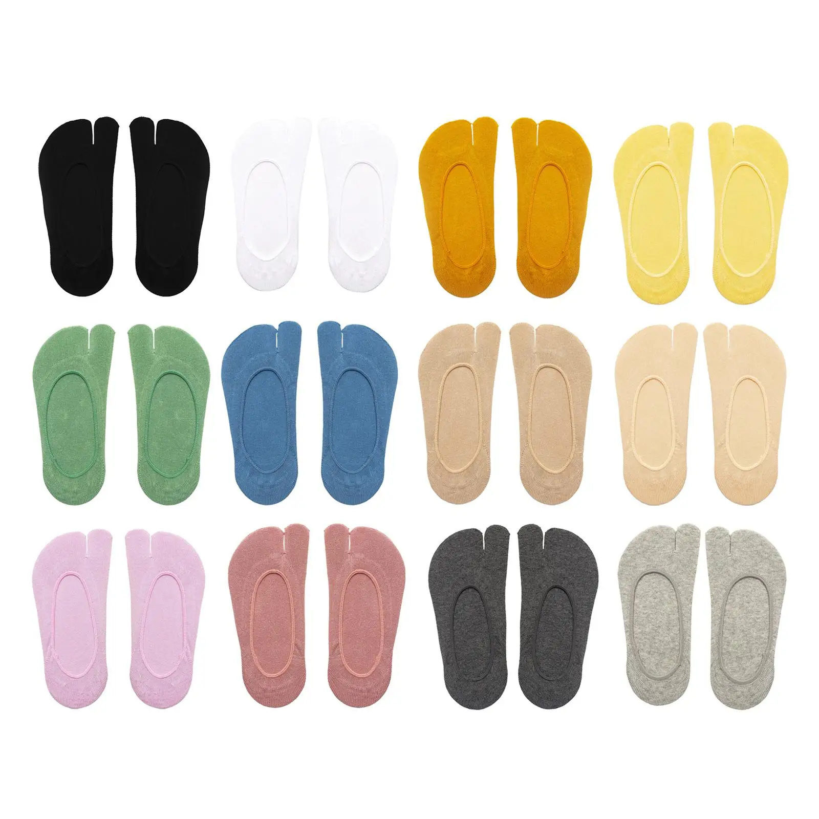 2 Toe Flip Flop Socks Split Toe Socks No Show Toe Socks Invi