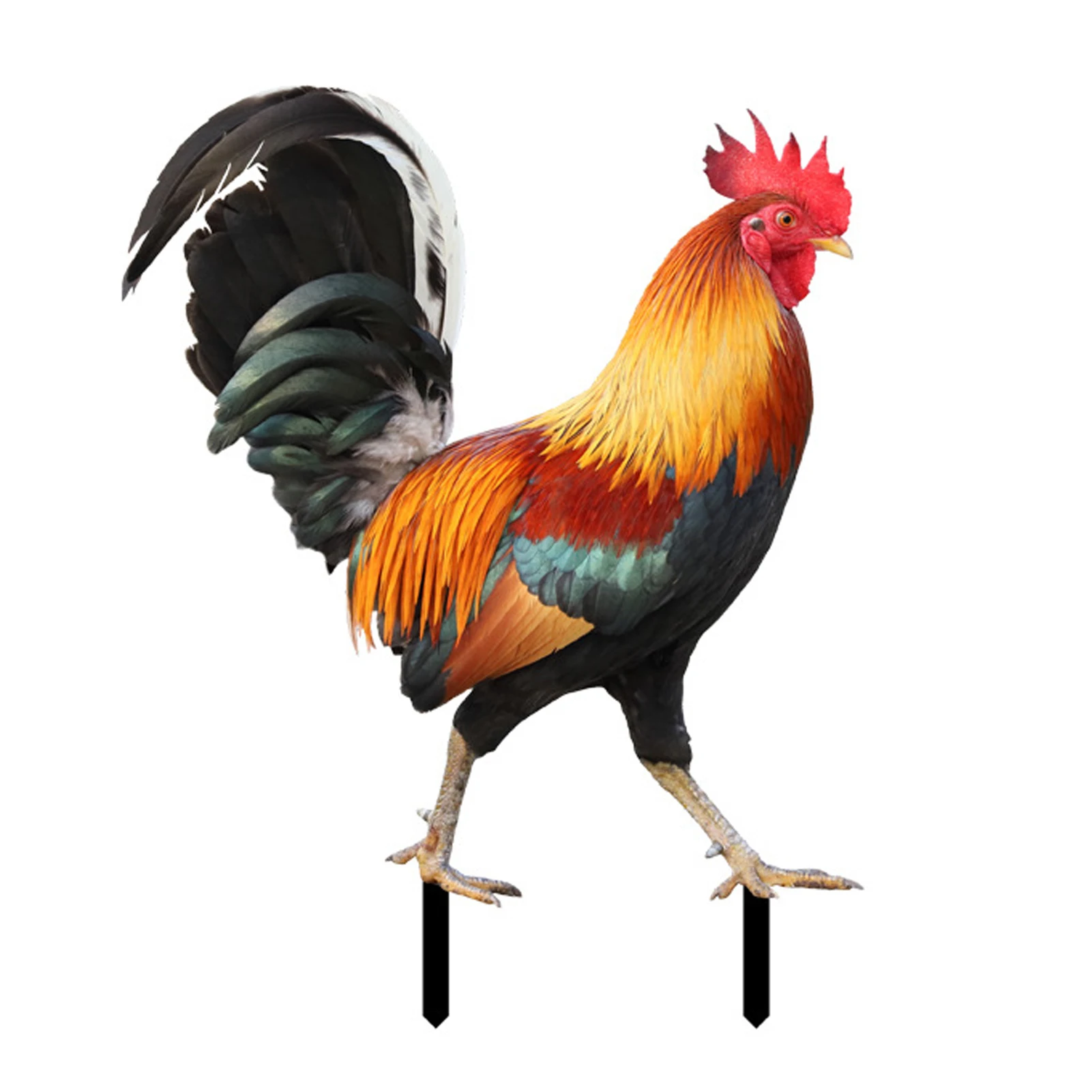 

Outdoor Rooster Yard Decor 3D Acrylic Cock Animated Image Lifelike Crafts for Villa Courtyard Garden