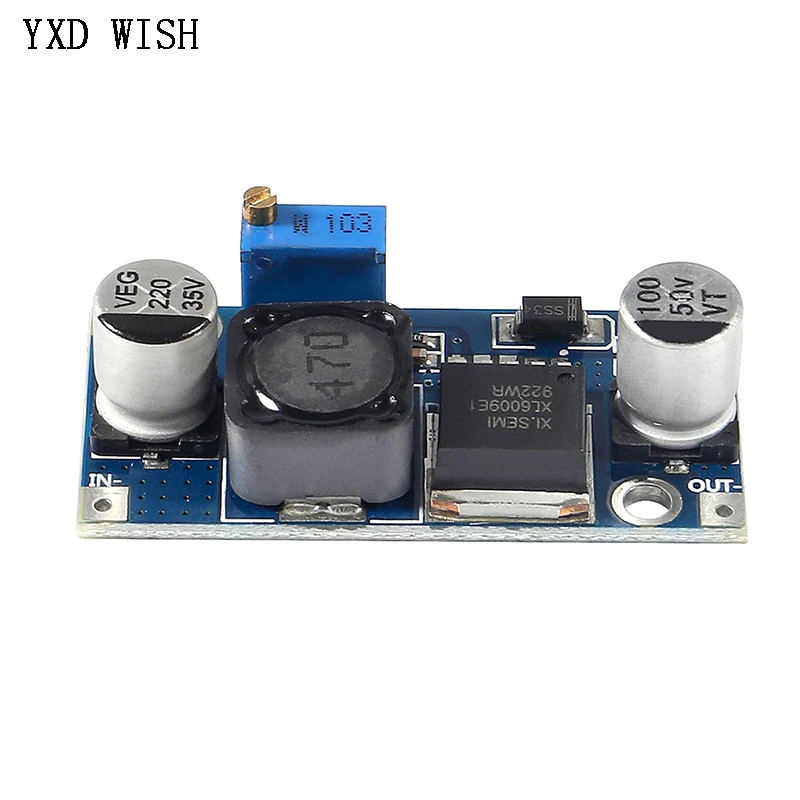 Фото 10 шт. XL6009 Boost Buck DC-DC Регулируемый повышающий преобразователь XL6009 Модуль солнечной напряжения DC DC Boost Converter Board №3