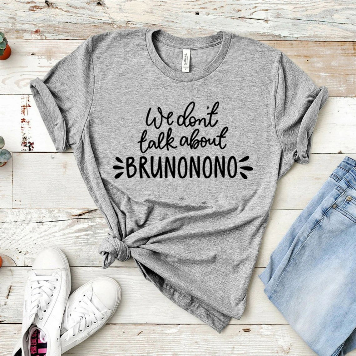 Мы не говорим о Бруно футболка забавные Графические футболки с Энканто унисекс