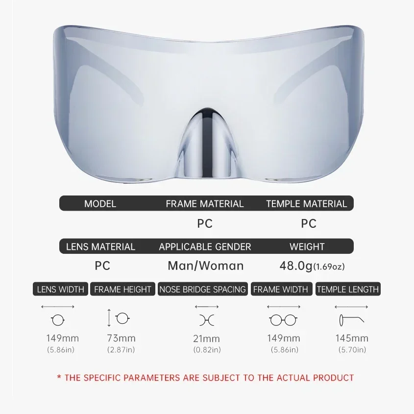 Мужские солнцезащитные очки в стиле панк Y2K