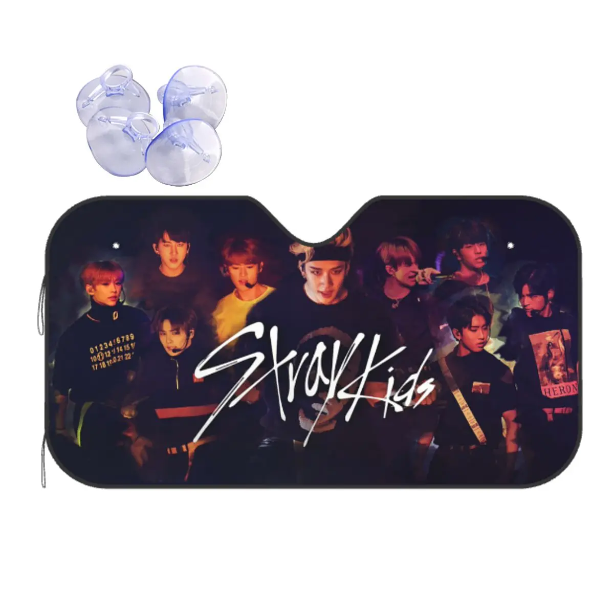 

Kpop Star Stray Kids Singer Idol Windshield Sunshade Vintage Cover Front Block Window Sun Visor Ice Shield Dust Protection