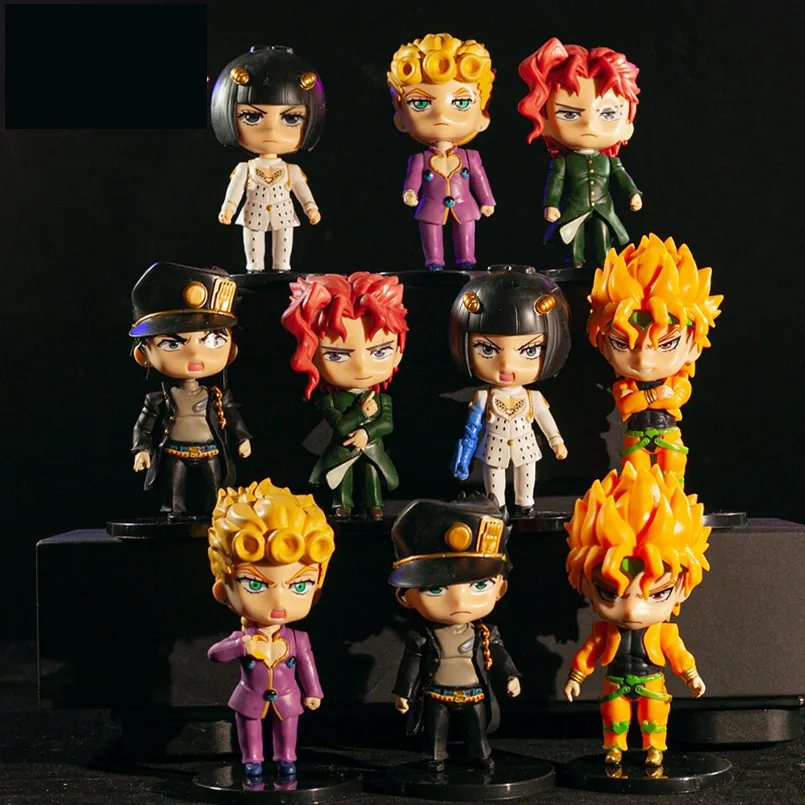 

5pcs Q Version JoJo Bizarre Adventure Figure Jonathan Joestar Dio Brando Erina Joestar Caesar Anthonio Zeppeli PVC Action Figure