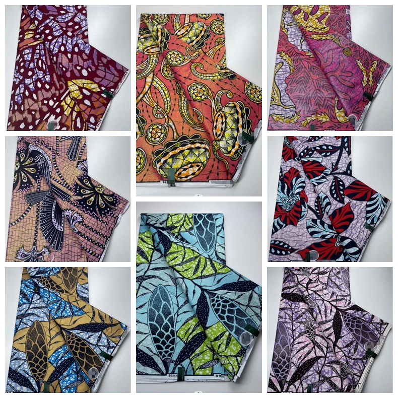 

Анкара Африканский 100% хлопок настоящий воск из Анкары принты ткани Гана воск высокое качество настоящая Нигерия позолоченный Воск Ткань 6 я...