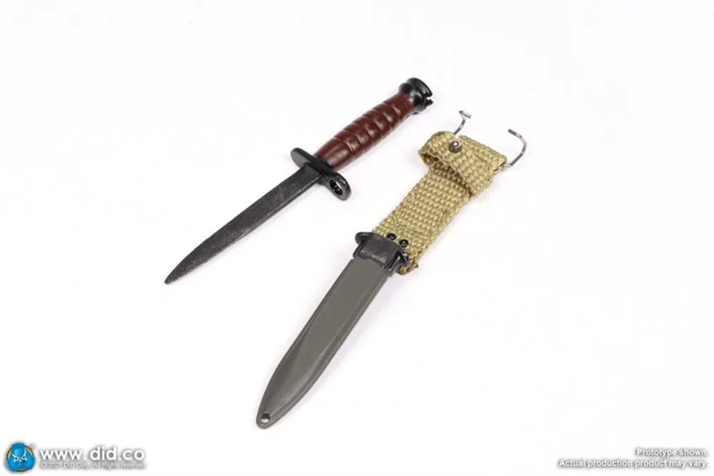 

1/6 DID A80150 WWII US Army Ranger Fat Sergeant Mike Rewat Dagger Holster Battle Model For Action Figure Scene Component
