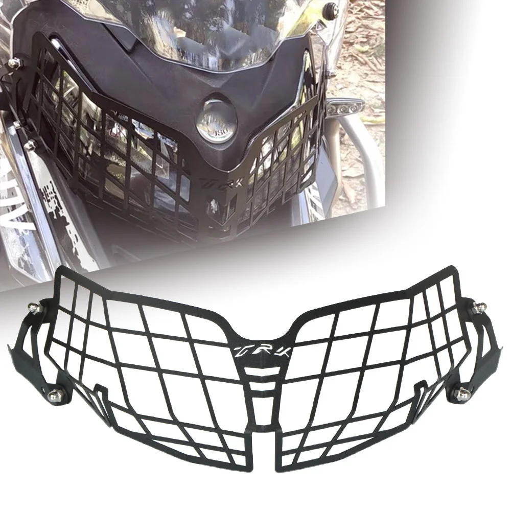 

Motorcycle For Bennlli TRK 502 TRK502X 2018 2019 2020 2021 TRK502 Headlight Head Light Guard Protector Cover Protection Grille