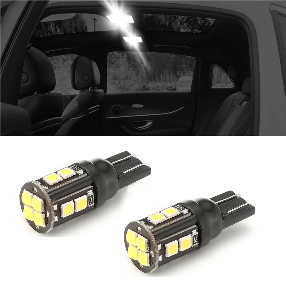 

2 шт., Автомобильные светодиодные лампы T10 3030 12SMD