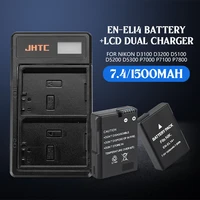 en el14 en el14a enel14 el14a 7 4v 1500mah batterylcd dual charger for nikon d3100 d3200 d5100 d5200 d5300 p7000 p7100 p7800