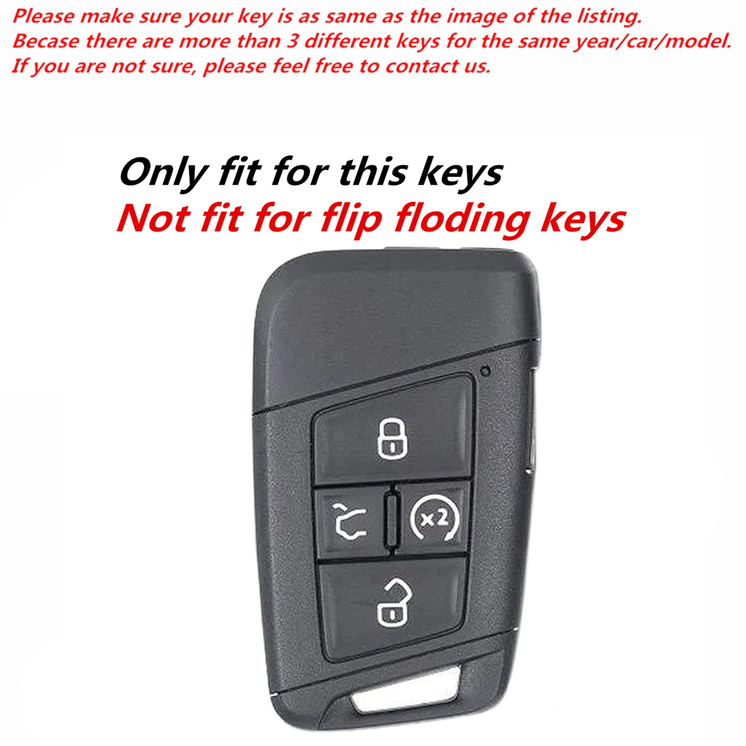 WFMJ красный кожаный чехол для Volkswagen Tiguan 2020 2019 Jetta SE Atlas Cross Sport Golf с 4 кнопками