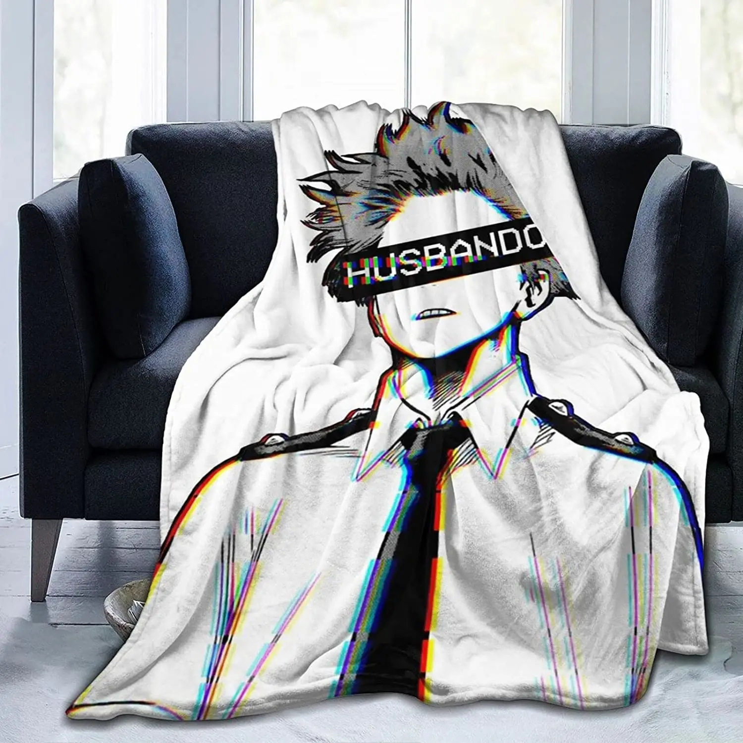 

Shinso sbando Soft Flannel Blanket Lightweight Fleece Blanket Air Conditioner is Suitable for Bedroom Living Room Sofa