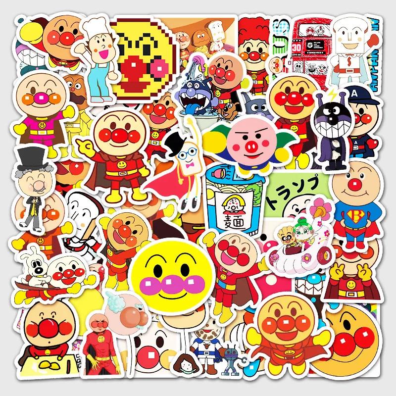 

10/30/50PCS Cartoon Anime Breadman Graffiti Stickers Luggage Laptop Skateboard Kids Gift Stationery Stickers Wholesale