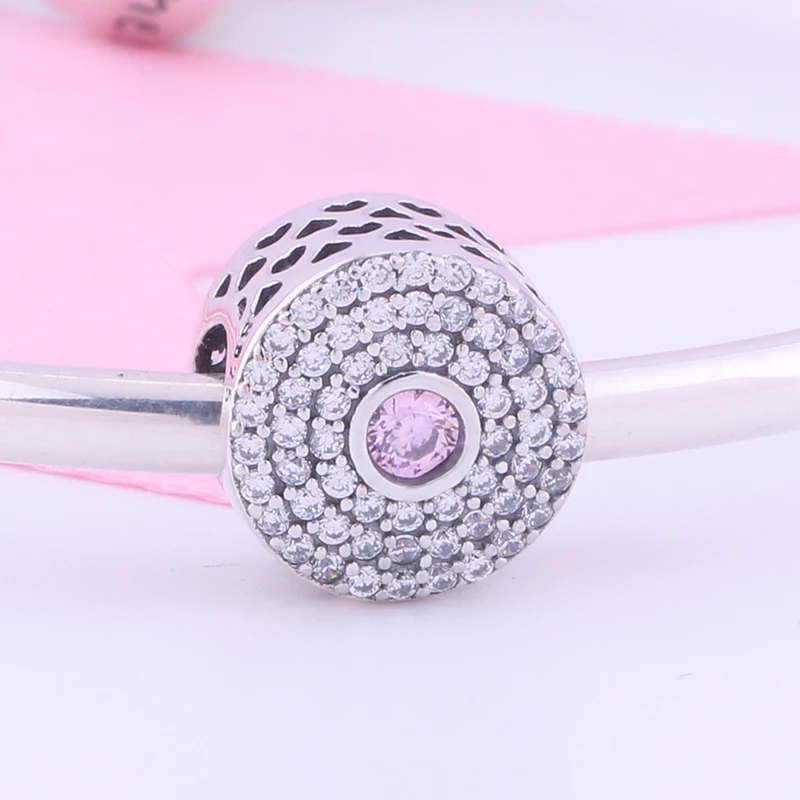 Подвеска из серебра 2022 пробы с бусинами и цветком циркона |