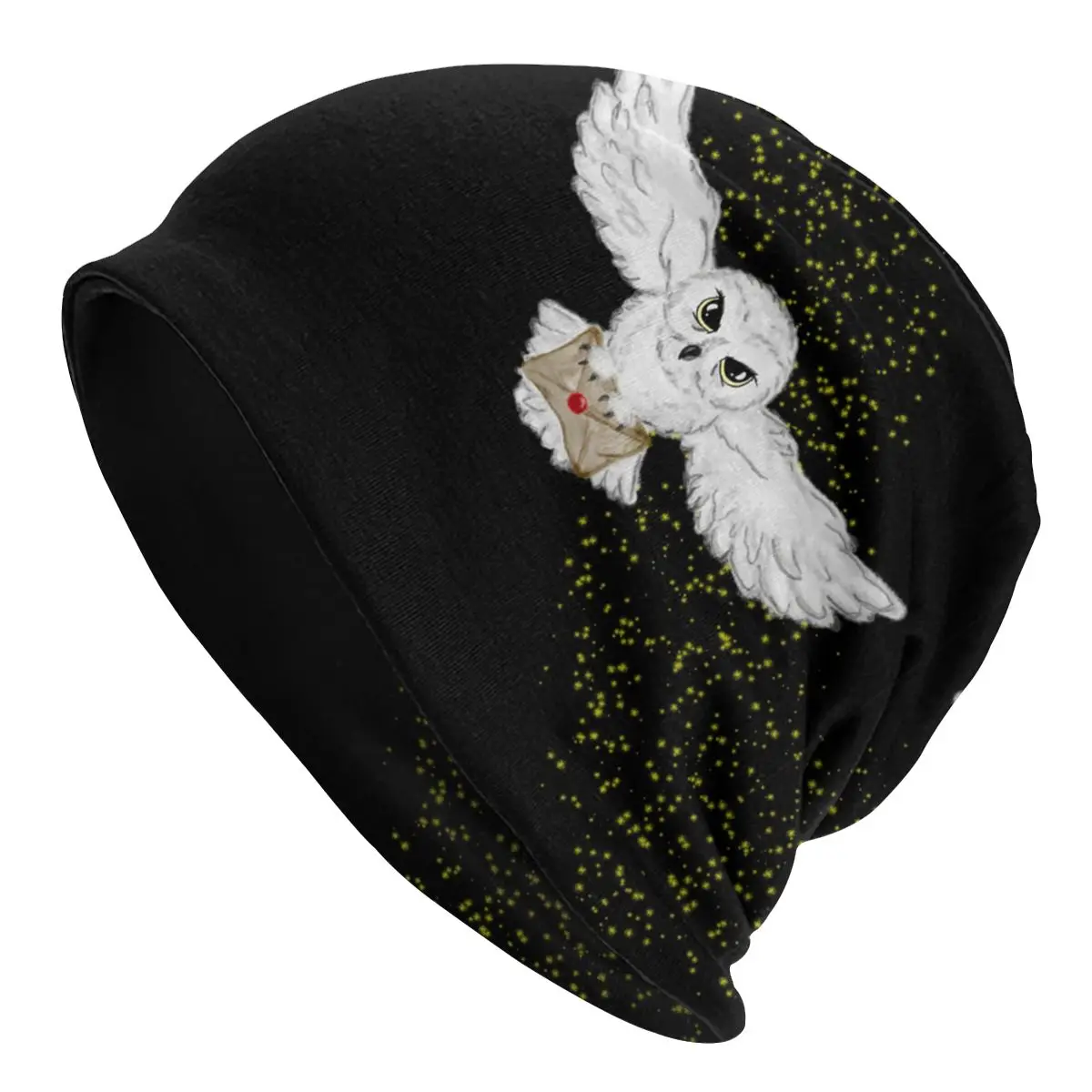 

Unisex Bonnet Winter Warm Knitted Hat Men Women Owl Flight Tote Bag Beanies Caps Adult Witch Magic Beanie Hats Outdoor Ski Cap 1