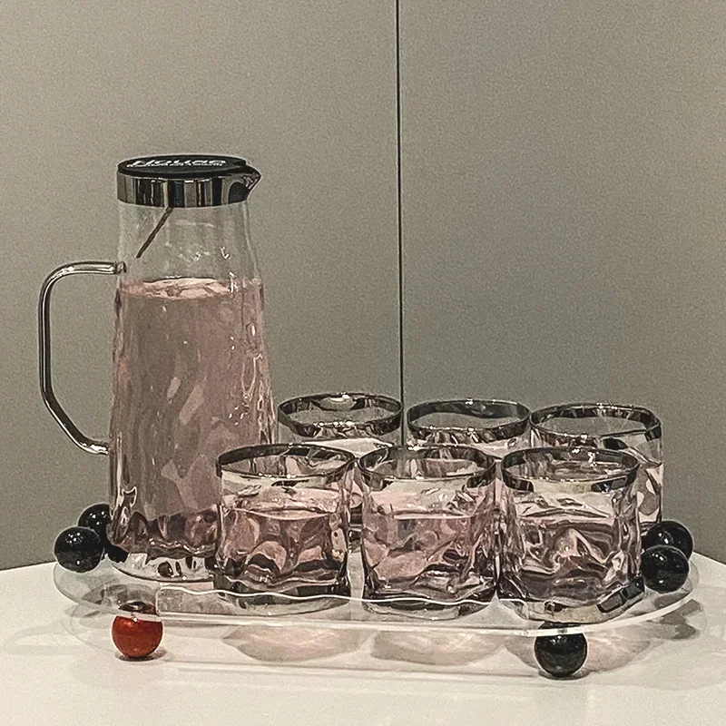 Juego de agua vidrio para sala estar знакомый tazas beber tazasál servir a los invitados con brisa crema