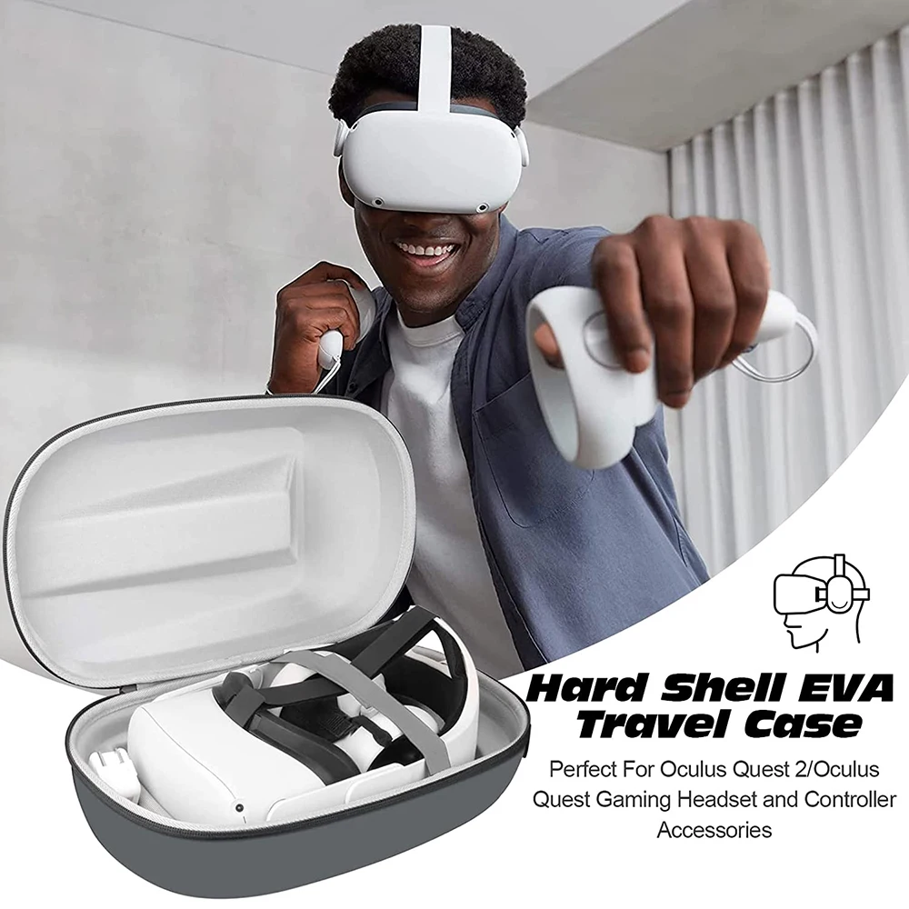 

Storage Case For Oculus Quest 2 Protable Storage Bag VR Headset Travel Carrying Case EVA Hard Box Handbag VR Gaming Accessories