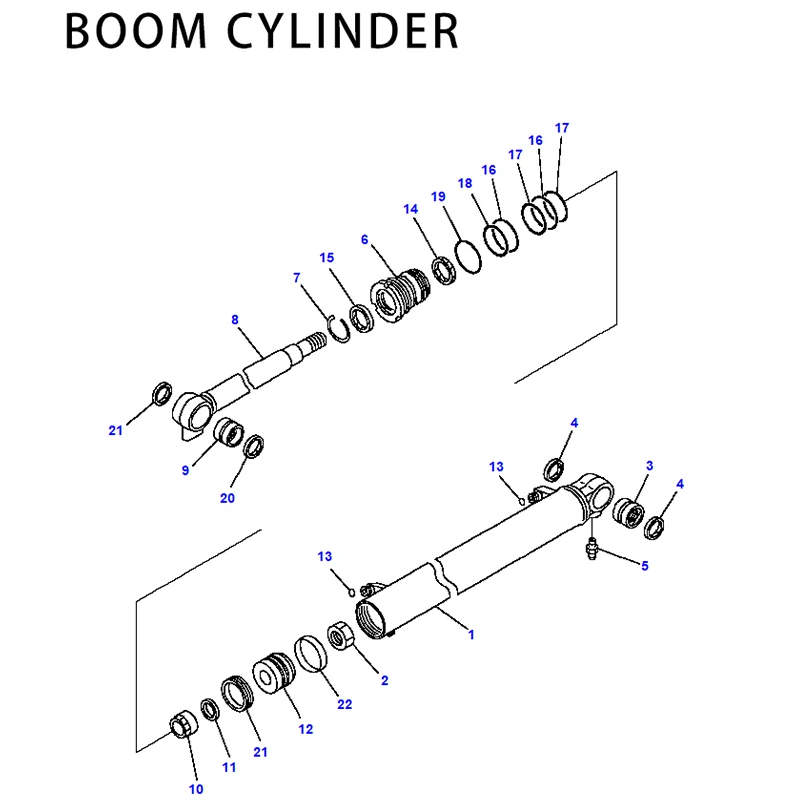 KOMATSU PC26MR-3 BOOM/ARM/BUCKET/BLADE/комплект поворотных цилиндров и основной клапан