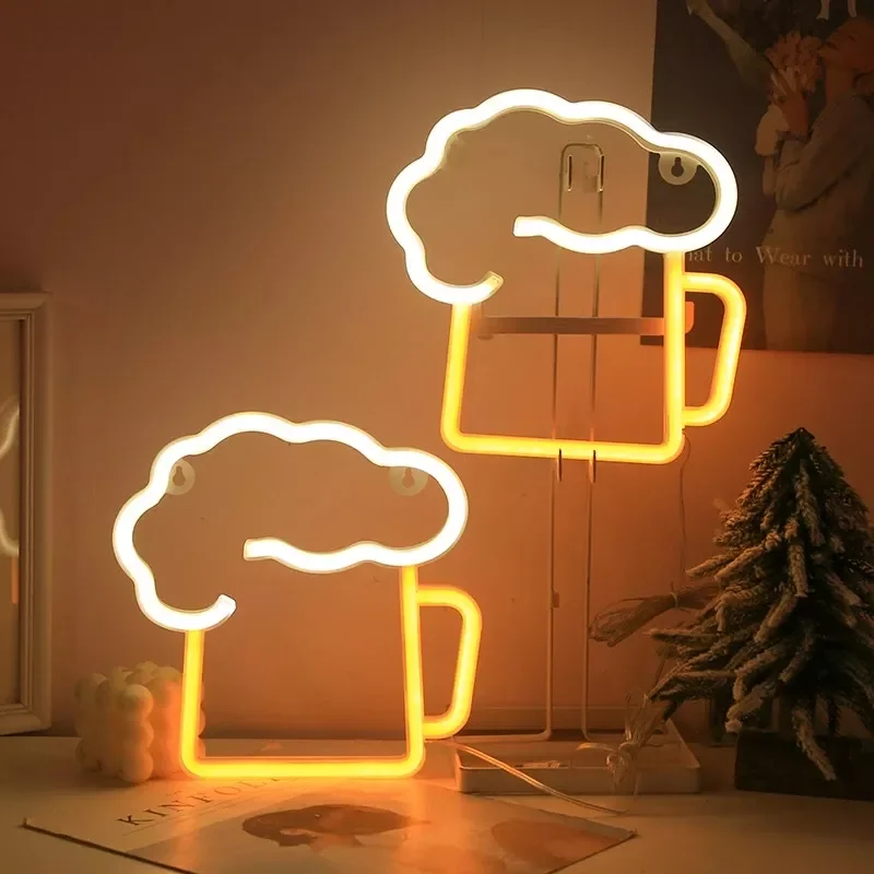 

Bar Neon Lights Bulbs Neon Strip Home Decor Outdoor Lighting Restaurant Aesthetic Decoration Signboard Sign Luminiso Room Decor