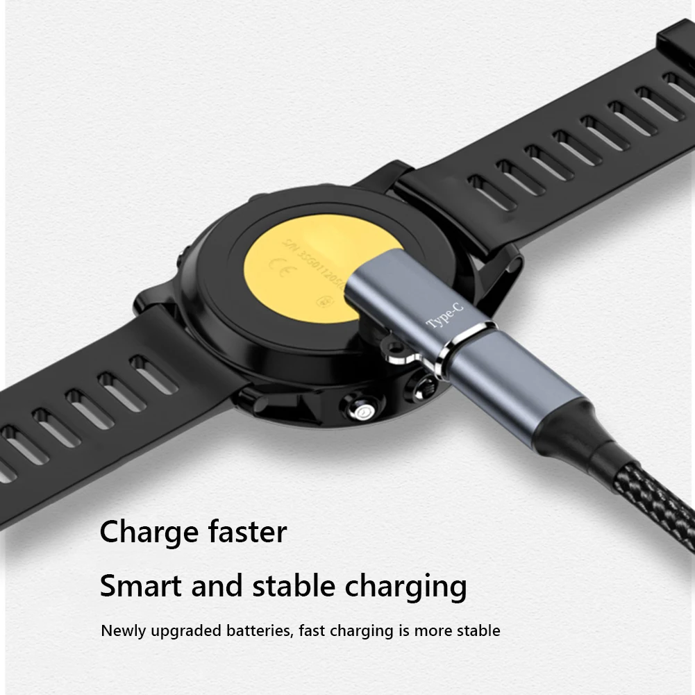

3pcs Charging Adapter 10Gbps Type-C USB 3.0 Watch Charger Cable Connector Smart Watch Charger Connector for Garmin Fenix 7/7S/7X