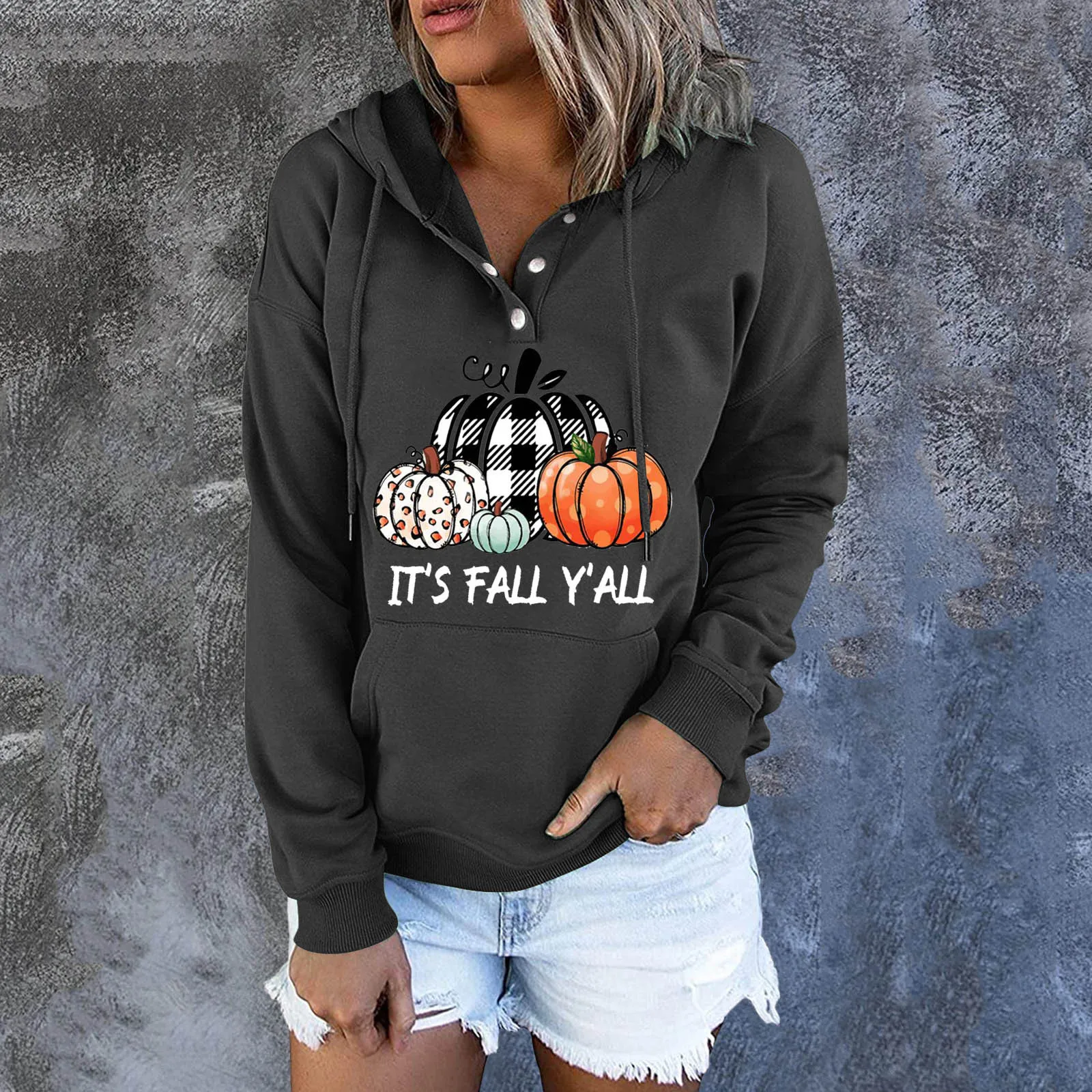 

Women Hooded Womens Fleece Lined Hoodies Collar Pullover 1/2 Zipper Sweatshirts Long Sleeve Crop Tops Sweater with Thumb Hole