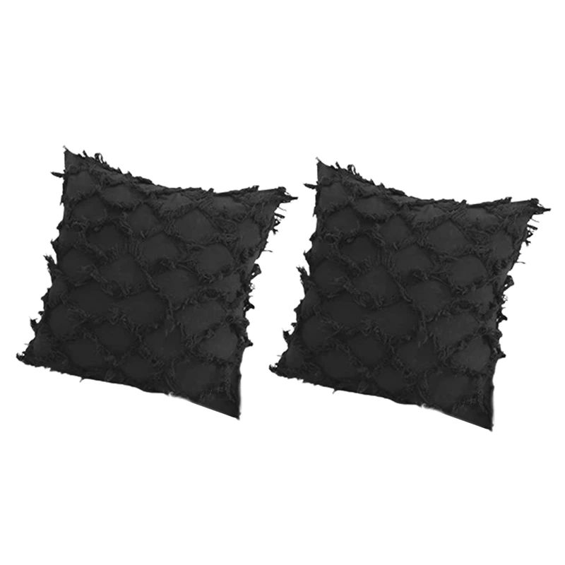 

Pillowcase 2 Pieces Of 45X45 Cm Soft Decorative Pillowcase Texture Cushion Cover Bed Sofa Pillowcase