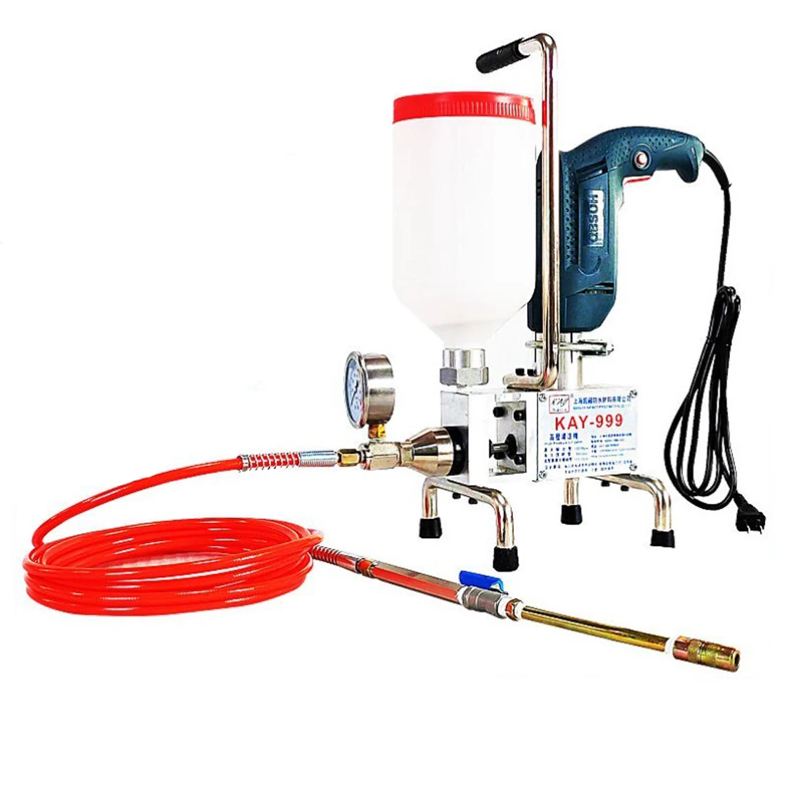 Grouting Machine High Pressure Waterproof Plugging Polyurethane Cement Slurry Plugging Machine Putty Powder Coating Machine