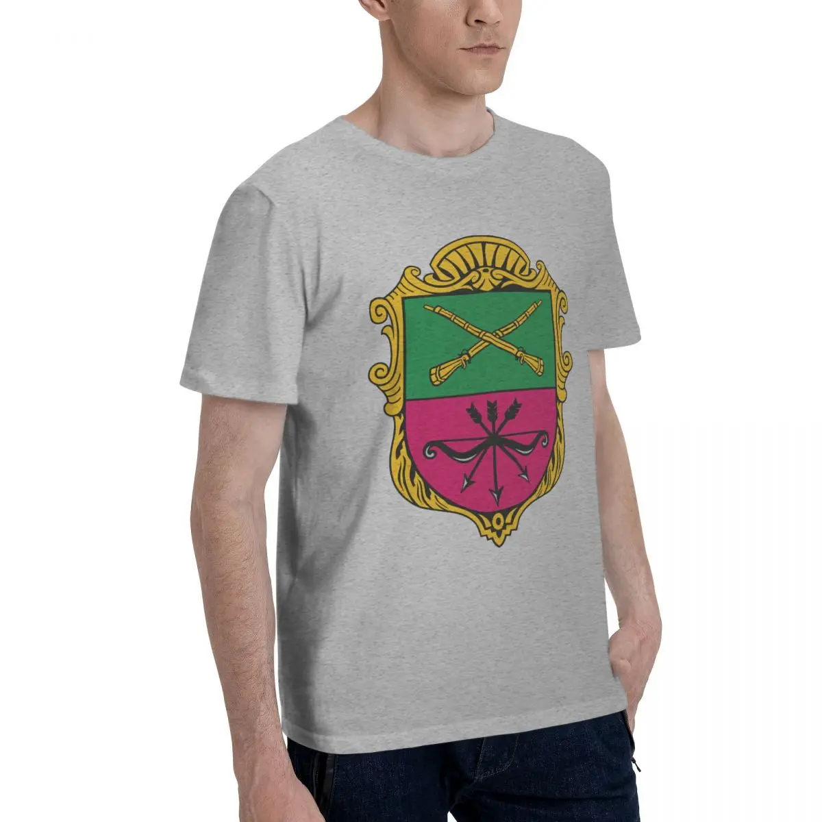 Мужская Базовая футболка с эмблемой Zaboro коротким рукавом R323 креативная