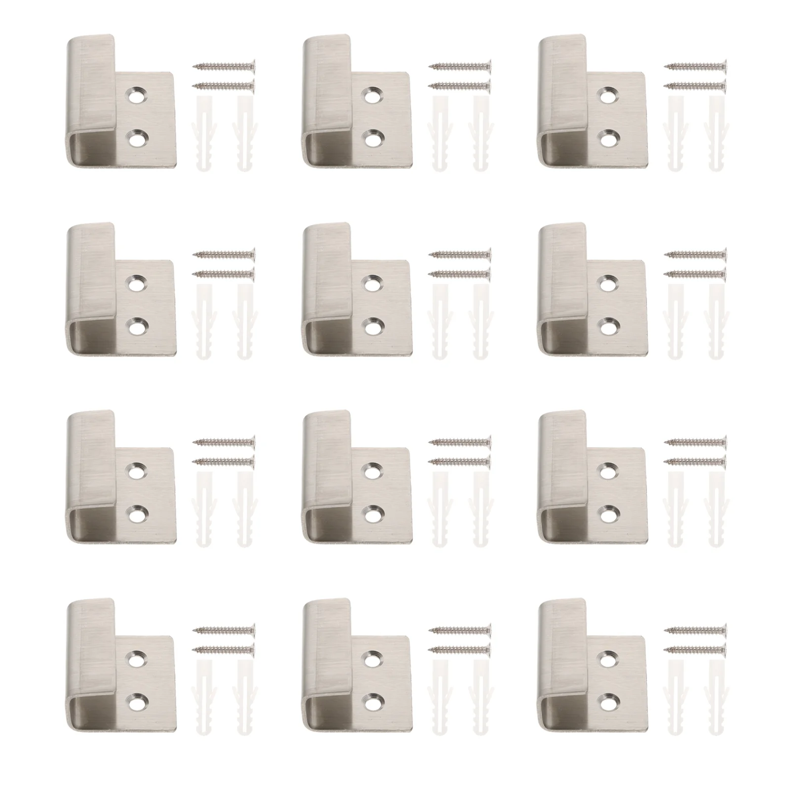 

12 Sets Stainless Steel Durable Home Steel Tile Hanger Ceramic Tile Wall Hook Ceramic Tile Holder