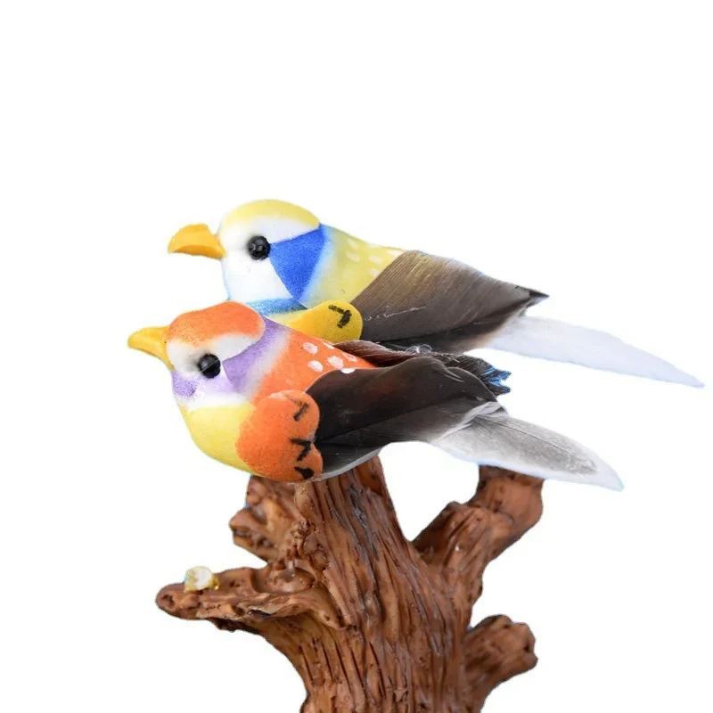 Мошные миниатюрные пейзажные украшения материалы сделай сам красочные птицы