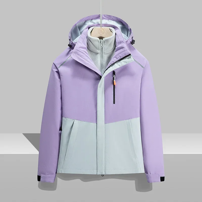 Новинка 2023 мужская водонепроницаемая куртка три в одном модная универсальная