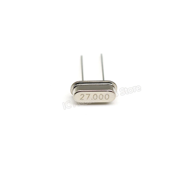 

20pcs Straight plug HC-49S passive crystal oscillator 24.576 27 27.000 27.12 30 32 32.768M 40M