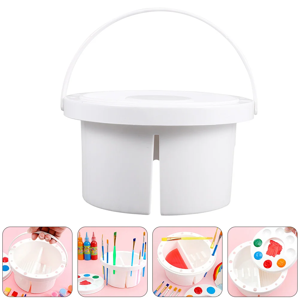 

Painting Brushpen Cup Cleaning Bucketbasinholder Wash Pail Tub Kids Cups Accessoriesoil Clean Proofspill Mini Tool Water Washing